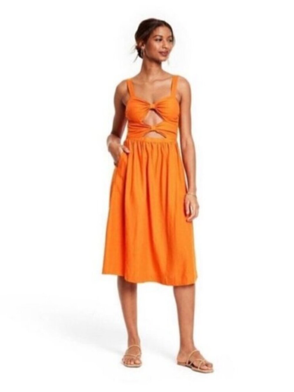 Fe Noel X Target Double Cut Out Midi Dress Small NWT